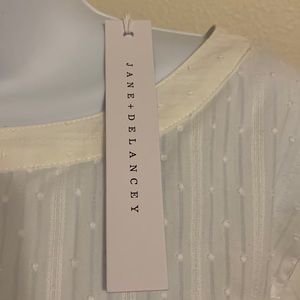 Jane and Delancey • white tunic boho blouse Anthropologie